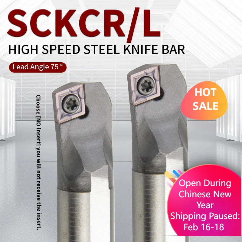 

SCKCR Токарный инструмент из быстрорежущей стали HSS SCKCR H10K-SCKCR06 H12M-SCKCR H16Q-SCKCR09 Держатель токарной обработки стержня Режущий брус Токарный станок с ЧПУ