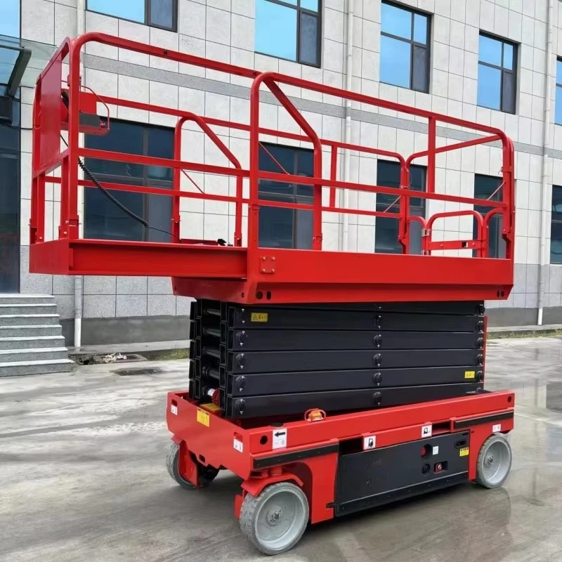 CE High Quality 4m 6m 8m 10m 12m 14m 16m 18m Mini Scissor Lift Table Elevated Small Electric Lift Table Electric Scaffolding