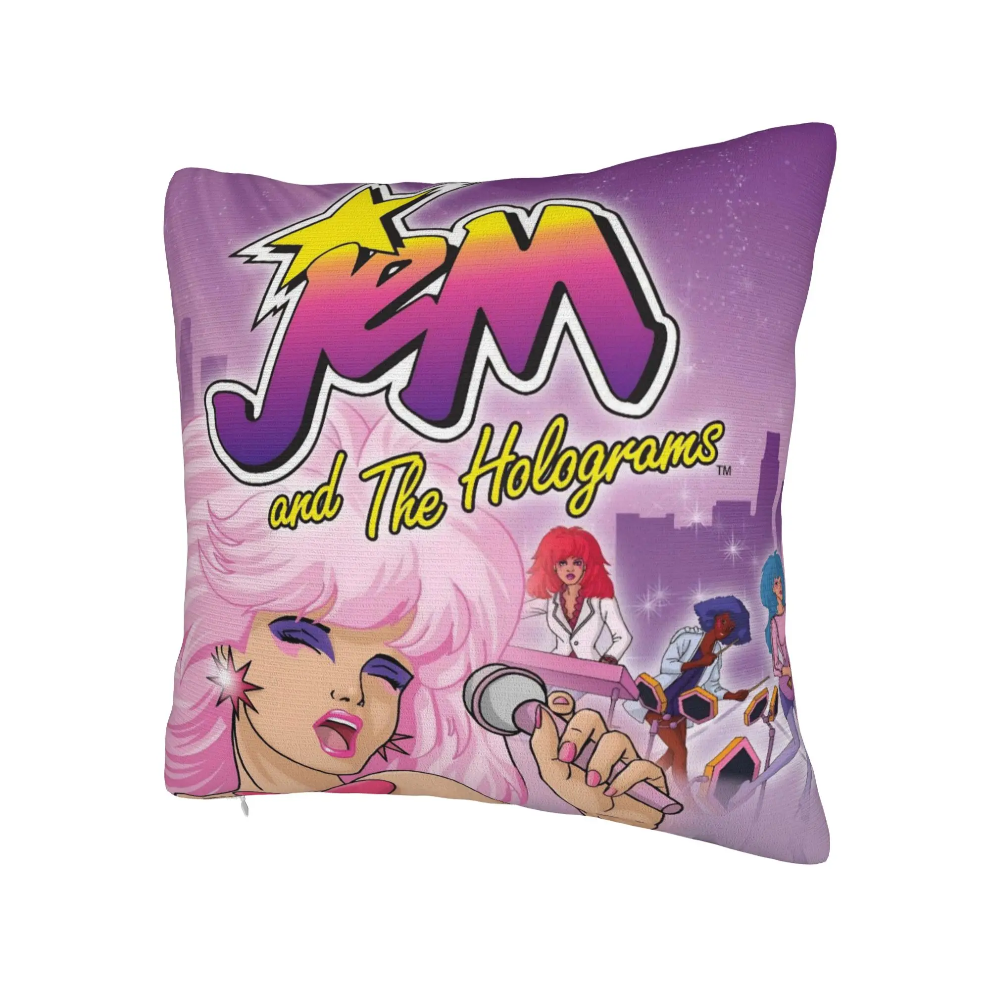 Decorative Pillowcases Jem And The Holograms Merch Home  Throw Pillow Case Cover Square Multi-Size
