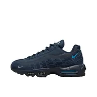 Nike Air Max 95 Men's Black And Blue Fashion Retro All-in-one Anti-slip Wear Breathable Comfortable Running Shoes