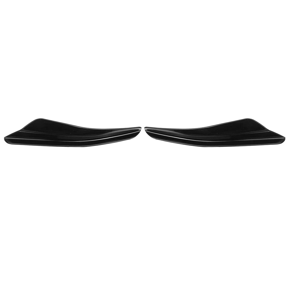 2Pcs Car Bright Black Front Bumper Side Spoiler Splitter Wing for-VW Golf MK8 GTI-RLINE 2021 2022 Side Canard Splitter