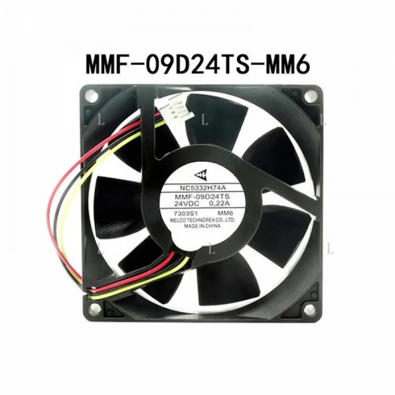 

L для радиатора Melco 24 В постоянного тока 0,22 А MMF-09D24TS-MM6 NC5332H74A 90*90*25 мм Осевой вентилятор