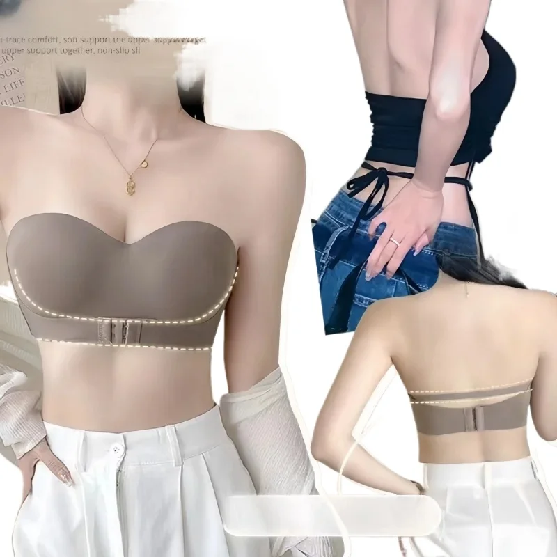 

KUCLUT Bras For Women Push Up Bra Invisible Padded Strapless Brassiere Non-wire Comfort Underwear Female Sexy Lingerie