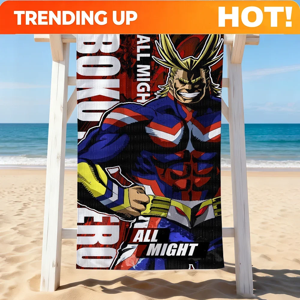 Custom Anime M-My H-Hero A-Academia Towel Drying Bath Towel Applicable To Light Swimming Camping Yoga Beach Out