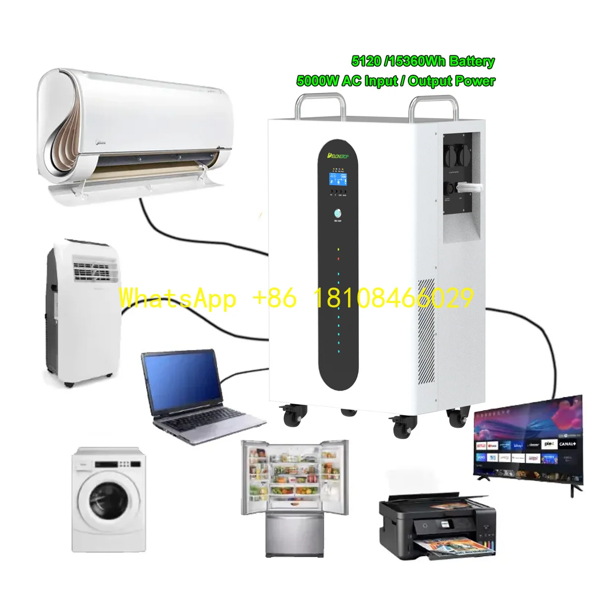 

Аккумулятор 5 кВтч для солнечной панели «все в одном» Солнечная фотоэлектрическая система 220 В 230 В 240 В Plug and Play Солнечный инвертор 5 кВт 6 кВт с LiFePO4 15 кВтч