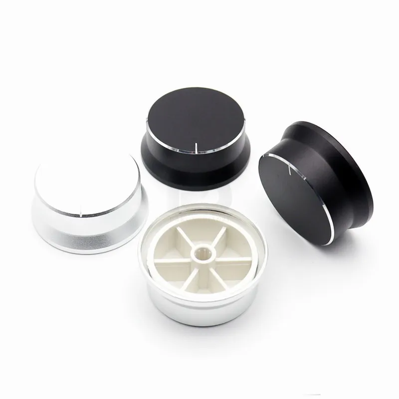 

Колпачок потенциометра из алюминиевого сплава, регулятор громкости усилителя, внутреннее отверстие в форме цветка/D, 2 шт., 45 х18 мм