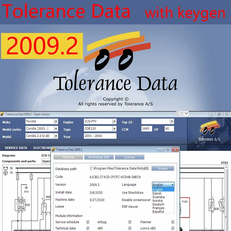 

Auto Repair Data Tolerance Data with Free Keygen Unlimited Installation auto repair Program Diagnostic Software Tolerance Data