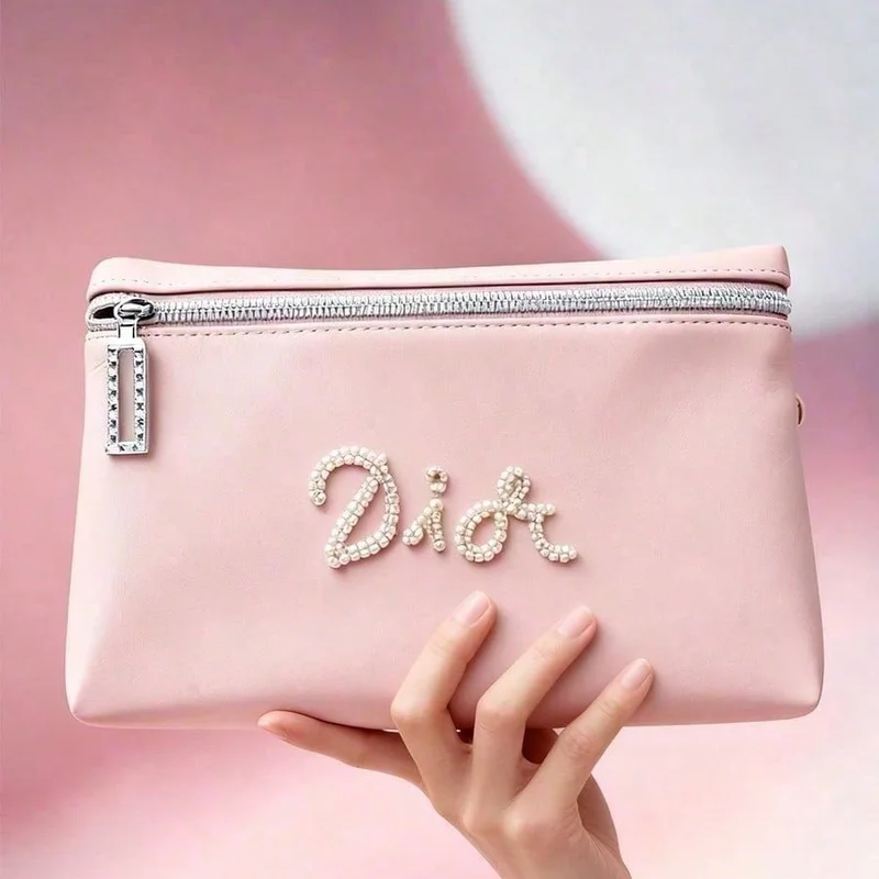dior’s-bag-deluxe-pink-designer-waterproof-makeup-bag-hand-beaded-craft-cosmetic-storage-pouch-multi-scene-use-for-commute-trave