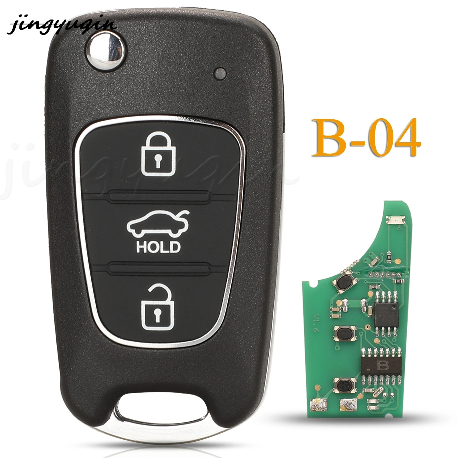 

jingyuqin 3 Buttons B-04 KD B Series Universal Remote Key For Hyundai Style For KD200 KD900 KD900+ URG200 KD-X2 Mini KD