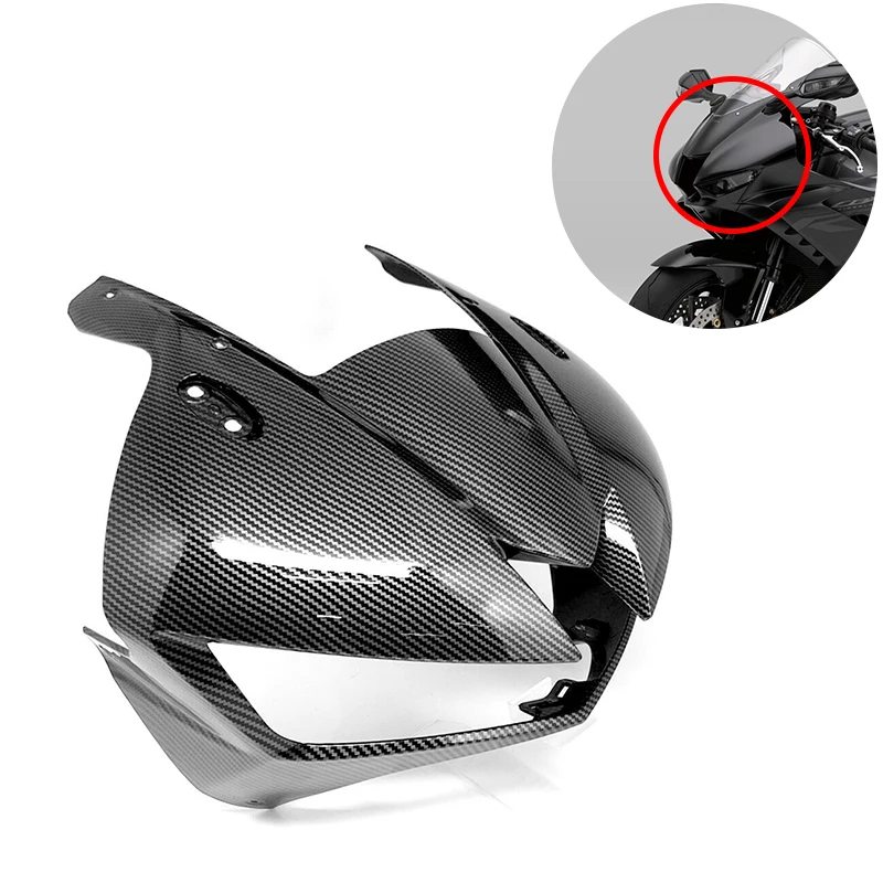 

For Honda CBR 600RR CBR600 RR CBR600RR 2013-2020 ABS Carbon Fibre Carbon Nose Headlight Fairing Cowling