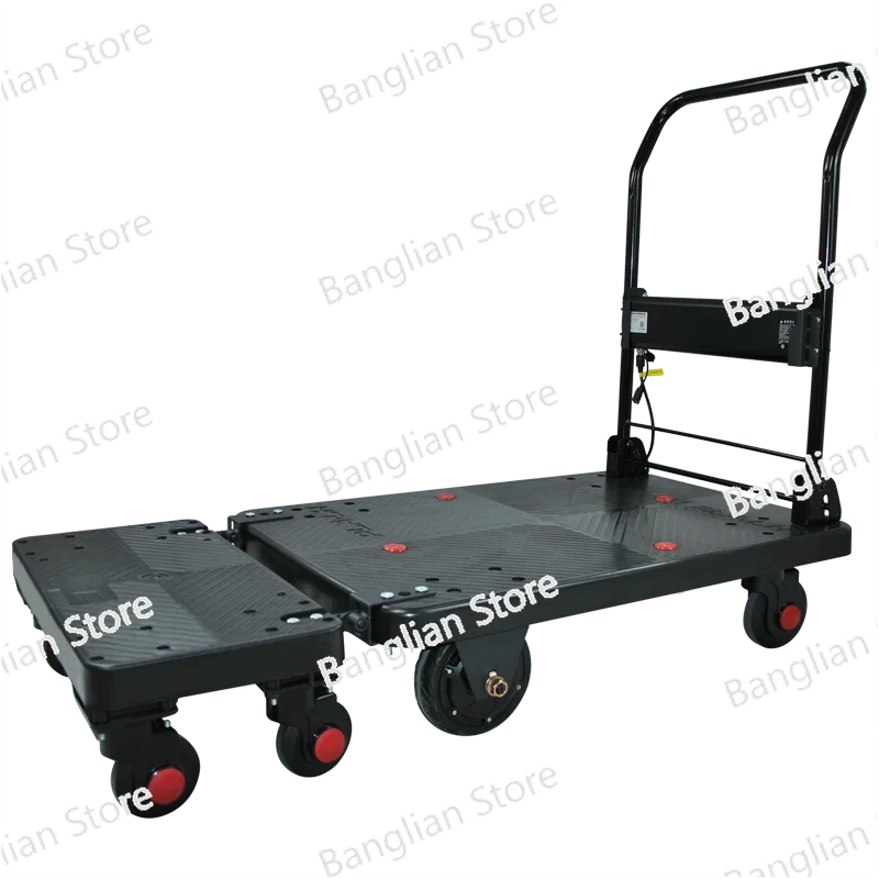 New 300kgs Platform Hand Truck Heavy Duty Warehouse Carts Logistics Tools Electric Trolley