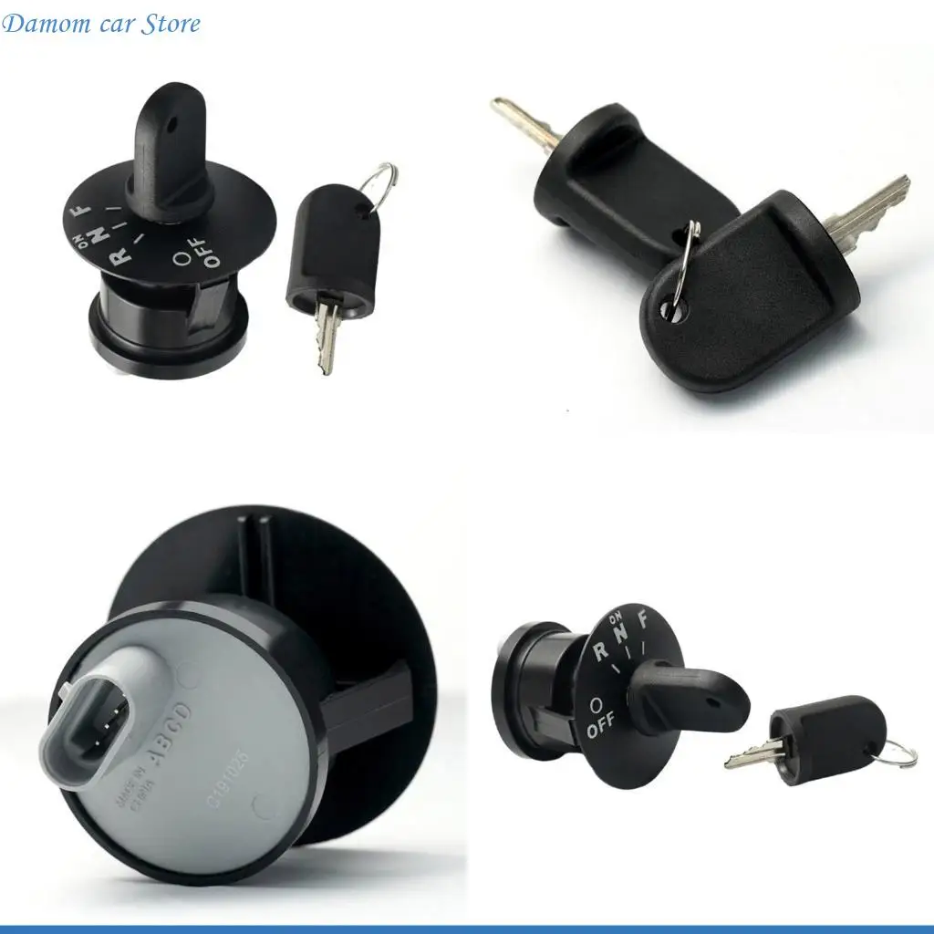 A2UC Ignition Switch Black Wearproof 605637 for EZGO RXV 2008-Up with 2 Keys