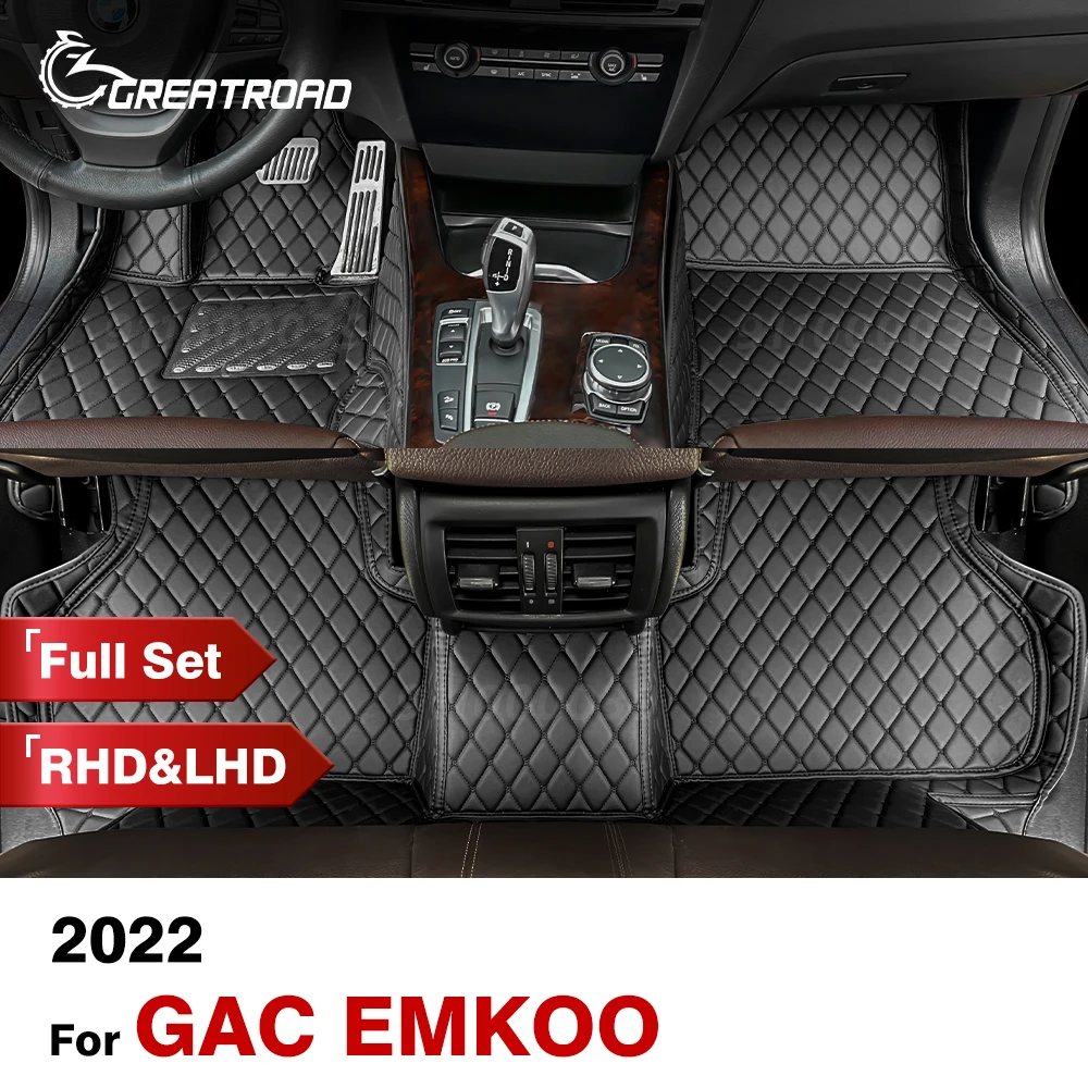 Custom Car Floor Mats For GAC EMKOO 2022 Automobile Carpet Cover Interior Details Accessories Protective Pad Parts