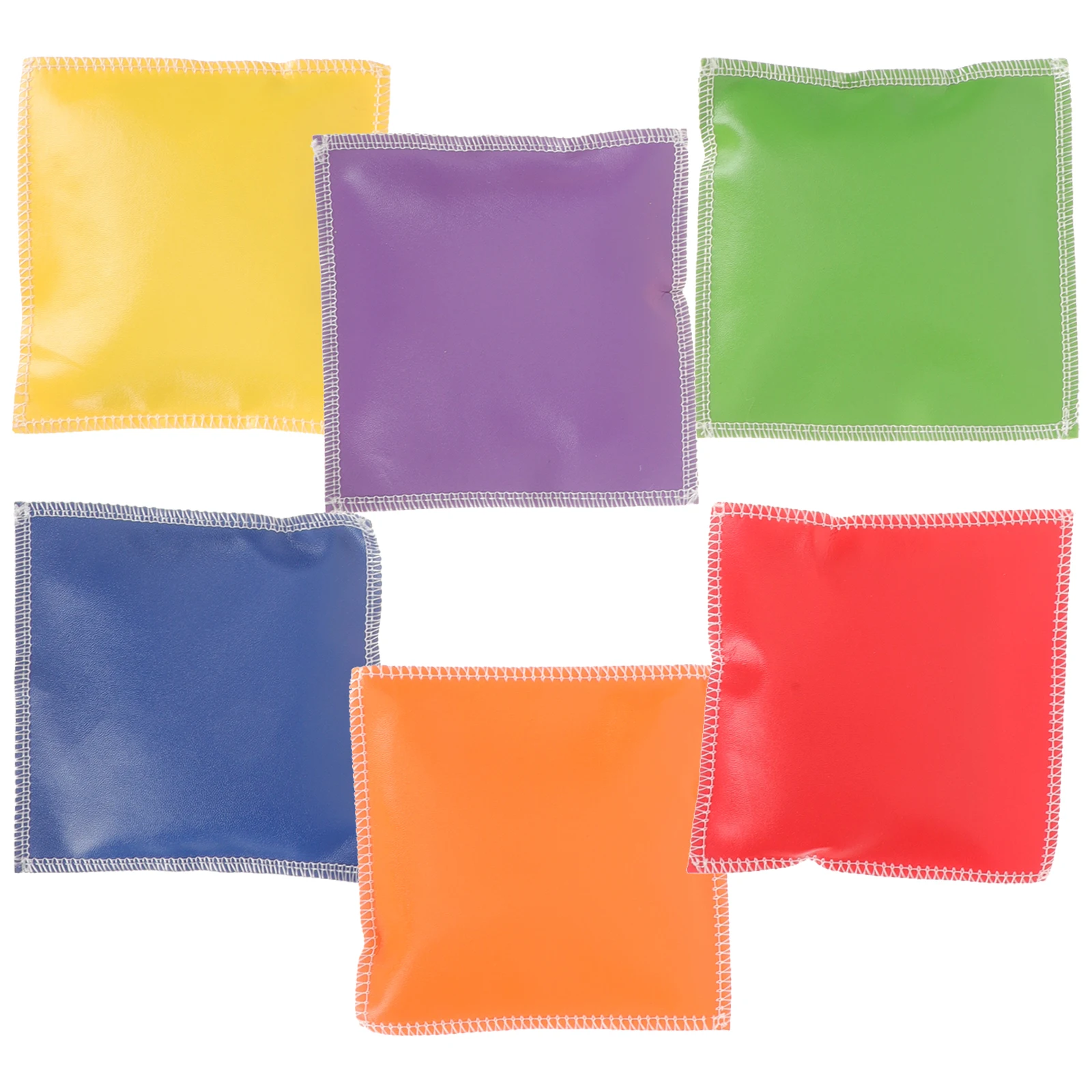 

6pcs Digital Sandbag Bean Bags Kids Tossing Toy 100g Each Red Yellow Blue Green Orange Purple Safe Portable Small Size