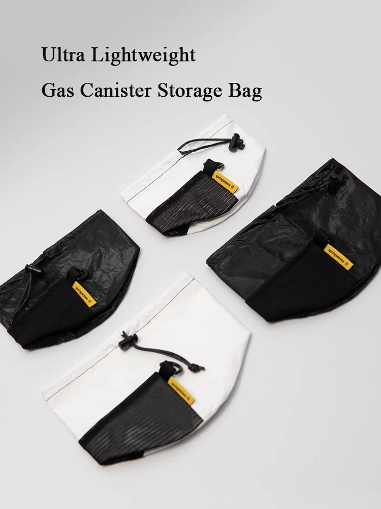 Ultra Lightweight Storage Bag Outdoor Camping Hiking Stove Alpine Gas Canister Cover Tank Protection HDPE UHMWP Camp Gear