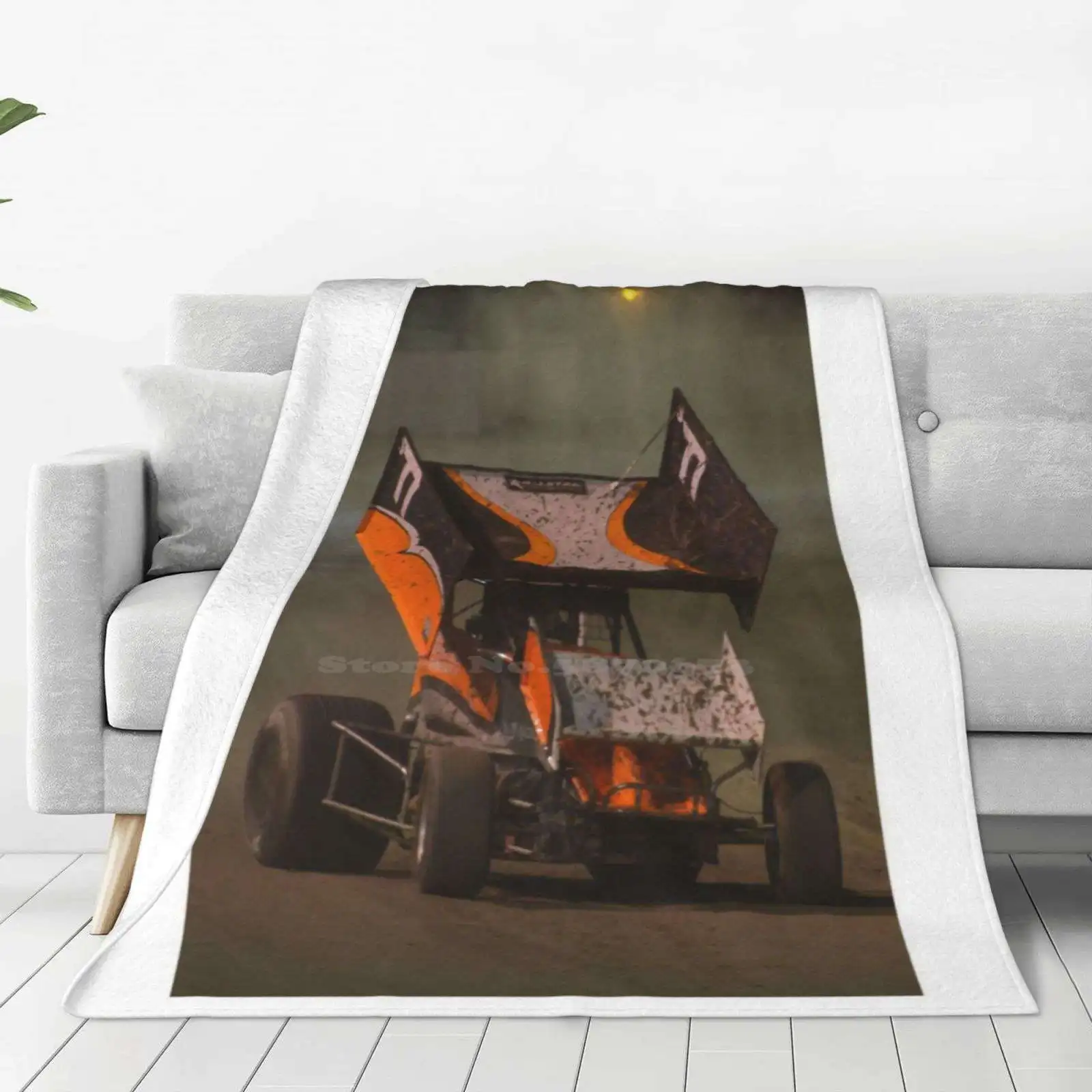 Sprint Car Racing Four Seasons Comfortable Warm Soft Throw Blanket Sprinter Sprint Car Racing Speedway Life Drift Life Dirt