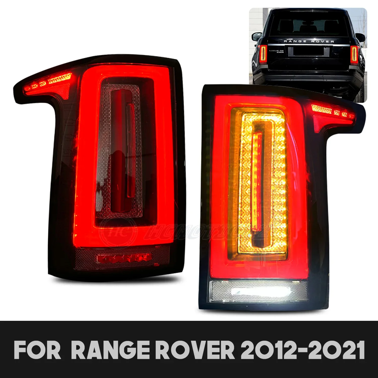 HCMOTIONZ Factory LED Tail Lights 2012-2021 4th Start UP Animation DRL Car Back Accessories Rear Lamps For Range Rovercustom