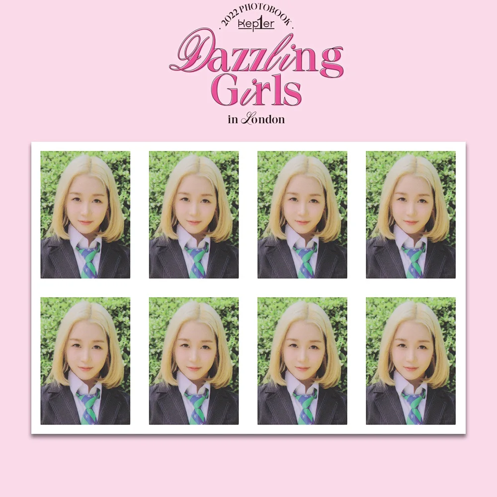 Kpop KEP1ER Dazzling Girls in London Photobook Yujin Mashiro Chaehyun Hikaru 1-inch Identification Photo Fans Collection Gifts