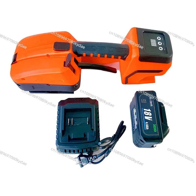 

Электрическая обвязочная машина DW350 для ПЭТ/ПП лент, автоматическая упаковочная машина с термоклеем, перезаряжаемая обвязочная машина 3200N.