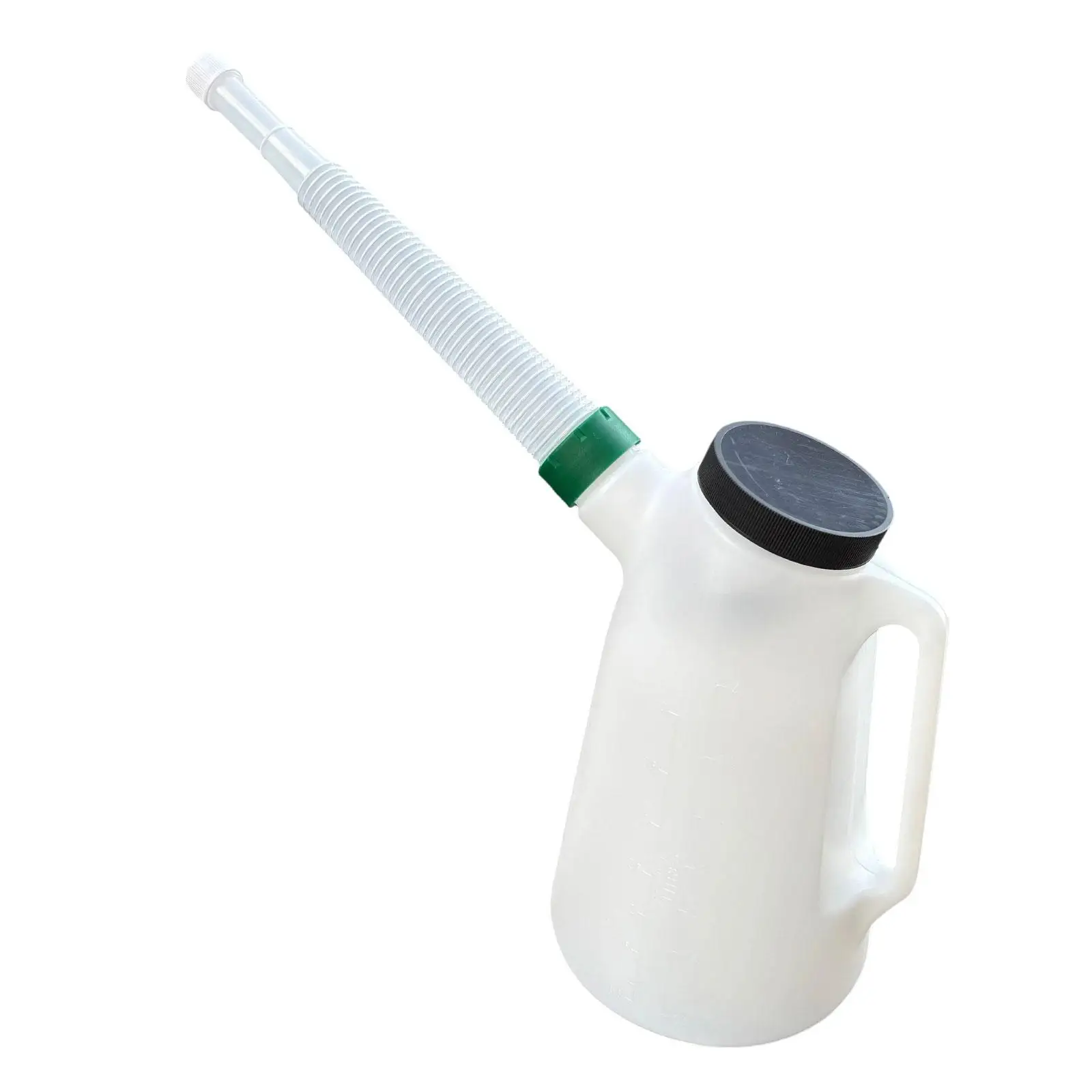 Plastic Oil Jug with Spout Ergonomically Designed Handle Auto Fluids Container for Engine Oil and Accurate Pouring