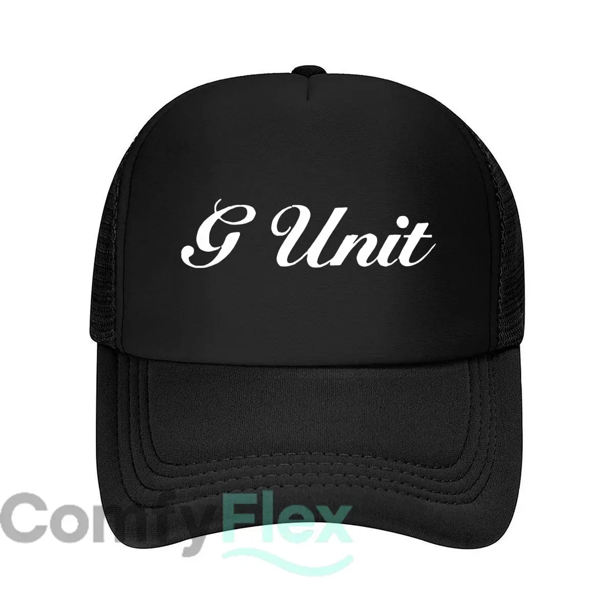 G Unit Text Logo Fashion Mesh Baseball Cap Breathable Casual  Hats Outdoor For Men's And Women's
