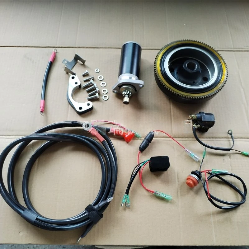 Buitenboordmotor Accessoires voor Tohatsu 2-takt 15HP 18HP bootmotor naar elektrische starterkit modificatie