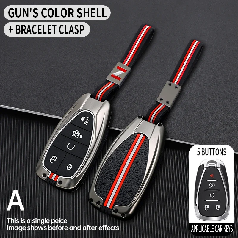 Funda para llave de coche, carcasa para Chevrolet Cruze Spark Sonic Camaro Volt Bolt Malibu Blazer Traverse Onix Equino 2017-2019 para Chevy