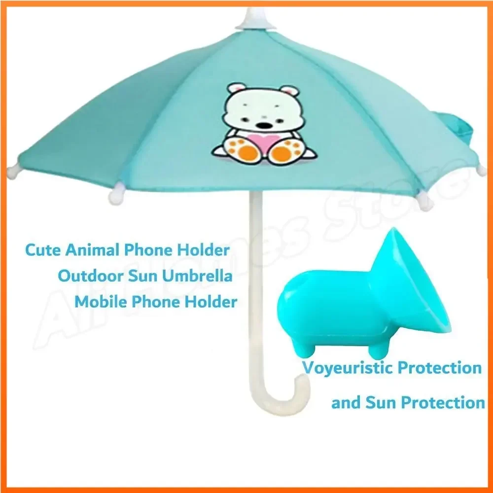 Phone Umbrella for Sun Shad Suction Cup Stand Anti-Glare Cell Phone Cute Sunshade Holder Car Phone Navigation Sun Shade Umbrella