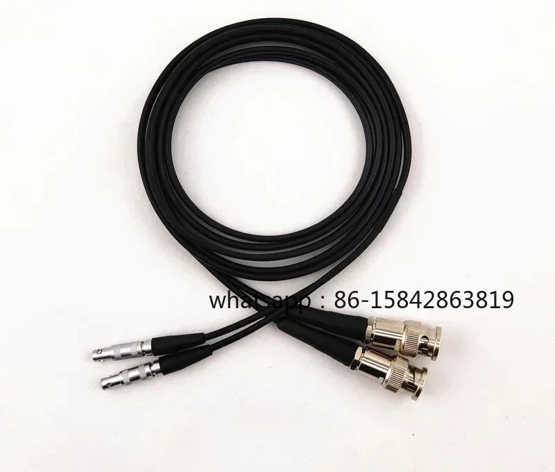 Q9Q9-C5C5 Ultrasonic flaw detector dual crystal probe cable BNC-FFA.00 double row data connection conversion cable
