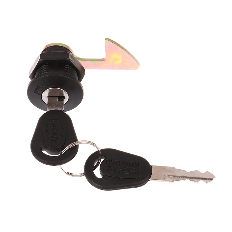 Hot sale 1Set (1 Lock+2 Keys+4 Metal Hook) Electric Car Scooter Tail Box Lock Trunk Lock Accessories Motorcycle Rear Locks