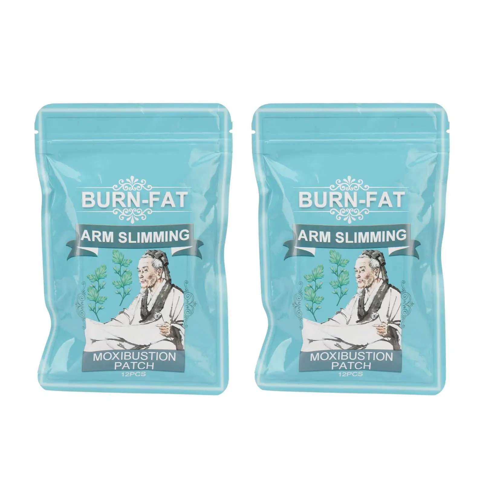 

24pcs Herbal Arm Moxibustion Slimming Patch Self Adhesive Hot Compress for Arm Shape and Contour Enhancer