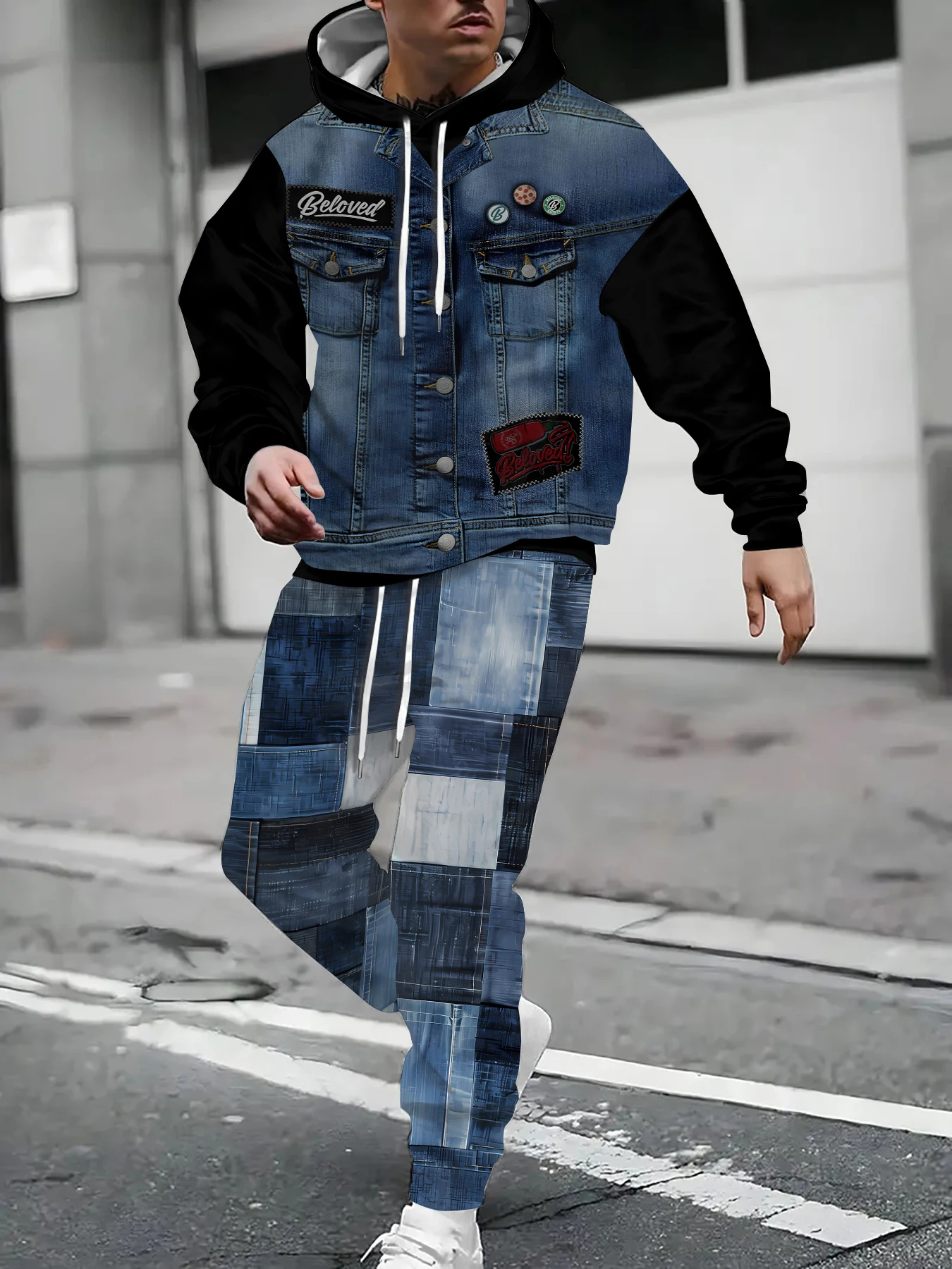 A must-have for trendsetters! The best-selling hoodie of 2025 features a loose fit and eye-catching personalized prints