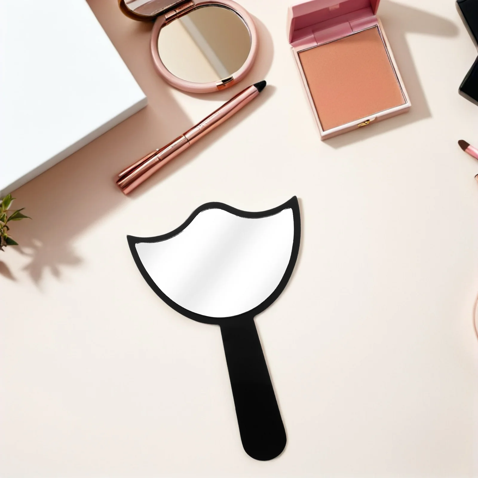 Akrylowe lusterko do rzęs, przenośne, kompaktowe, podróżne, sprzęt do przedłużania rzęs, lusterko salonowe dla fryzjerów, narzędzie kosmetyczne, lustra salonowe.