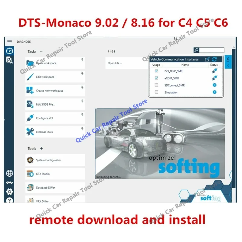 2026 Latest DTS Monaco V9.02 / DTS V8.16 for MB Star C4 Connector C5 multiplexer C6 VCI Free Online Installation and Activation