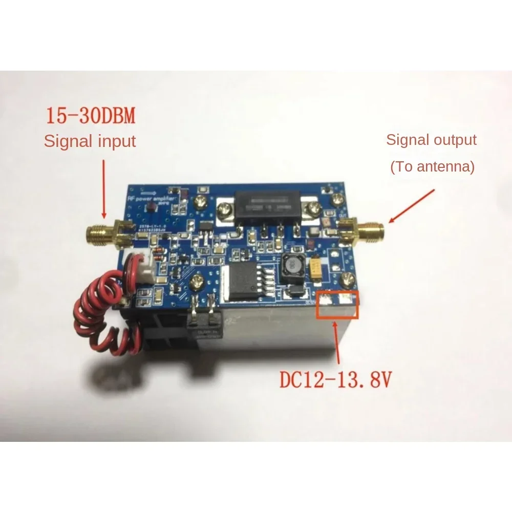 Low Power Input 400-470MHZ Half Duplex UHF Power Amplifier AMP for MMDVM Hotspot DMR DPMR P25 C4FM SFK