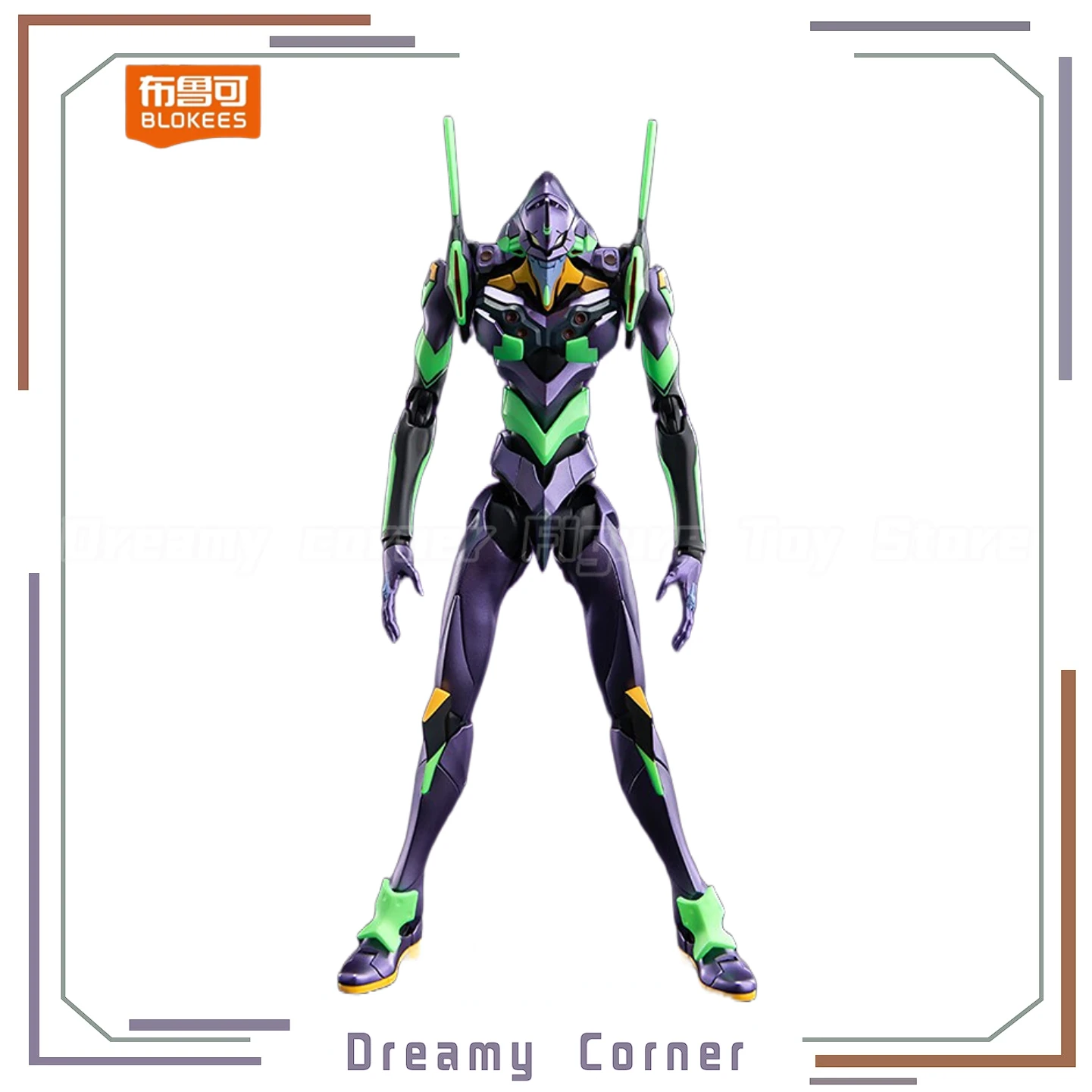 

【В наличии】BLOKEES EVA Unit-01 ACTION EDITION Меховая сборка Орнамент Подарок