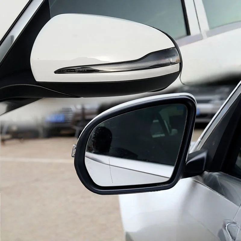 

For Mercedes-Benz C GLC S E Class W205 X253 W222 W213 W238 Left & Right Rear Heated Mirror Glass Cover Turn Signal Light Lamp