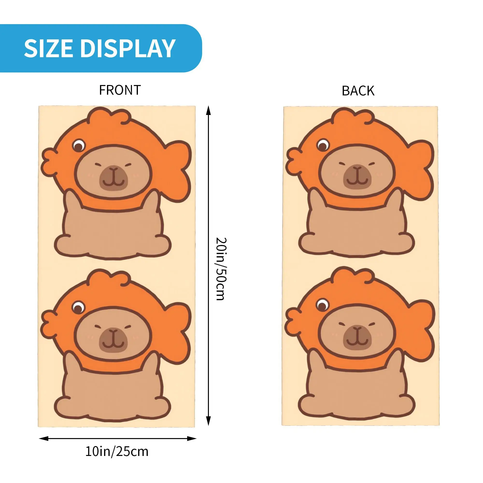 Capivara bandana pescoço gaiter impresso envoltório máscara cachecol quente ciclismo cachecol caminhadas pesca para homens mulheres adulto respirável