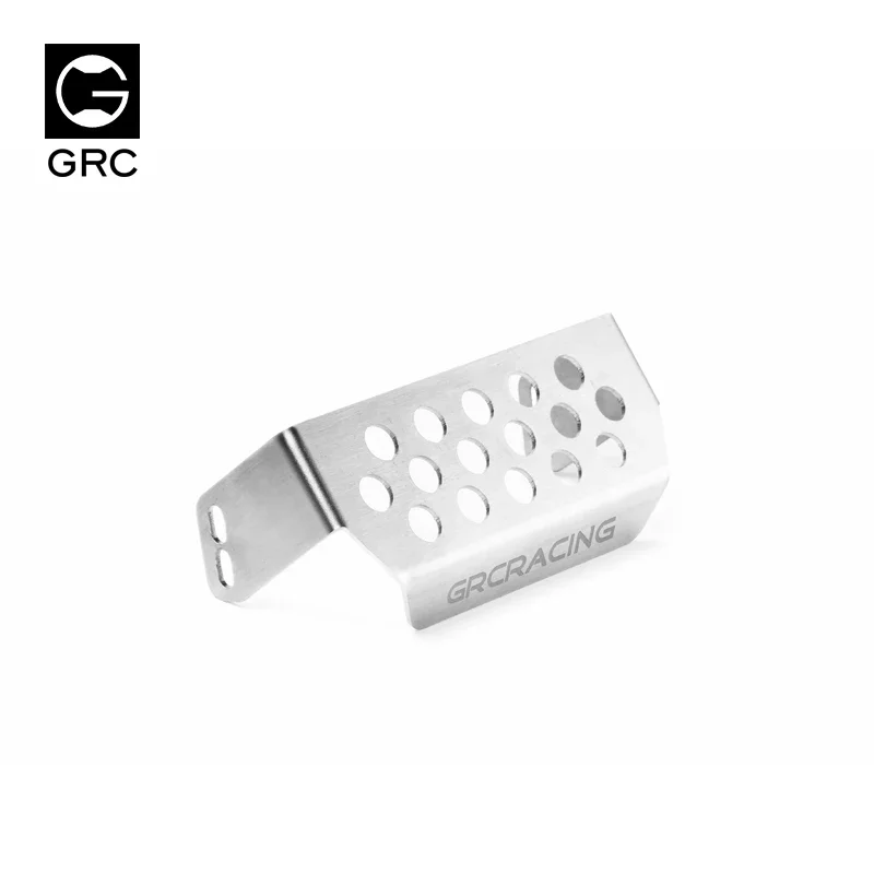 GRC przednia ochrona podwozia płyta ze stali nierdzewnej/pancerz dla 1/10 RC Traxxas TRX-4 Defender cześć zapasowa akcesoria # GAX0106E