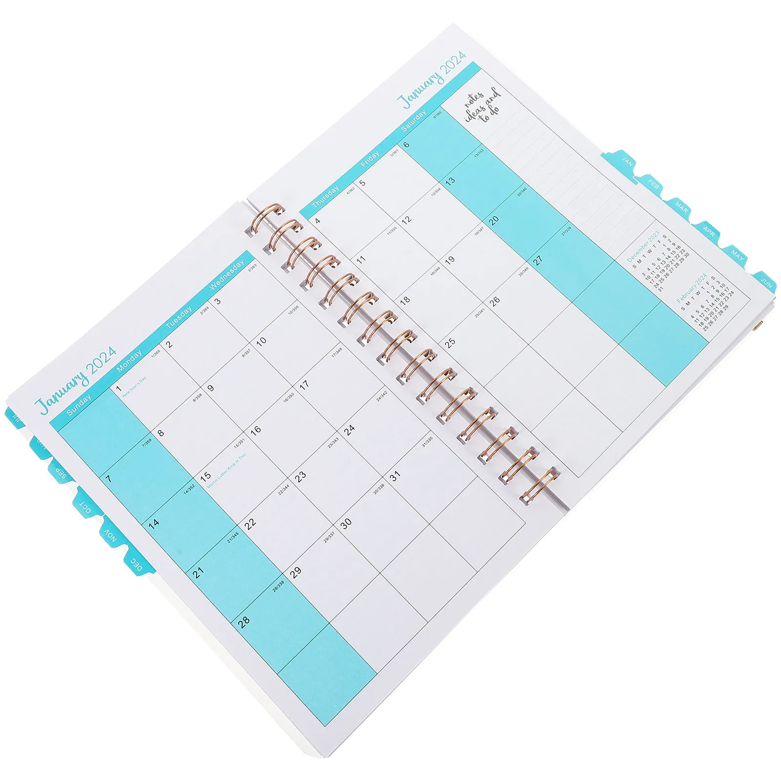 Planner Notebook Thick Paper Sturdy Cover Portable Academic Organizer Office Supply Compact Planner Notepad Notebook