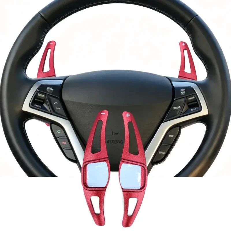 For Hyundai Veloster FS SR Turbo 2011-2014 Car Steering Wheel Shift Paddle DSG Extension Stickers Accessories