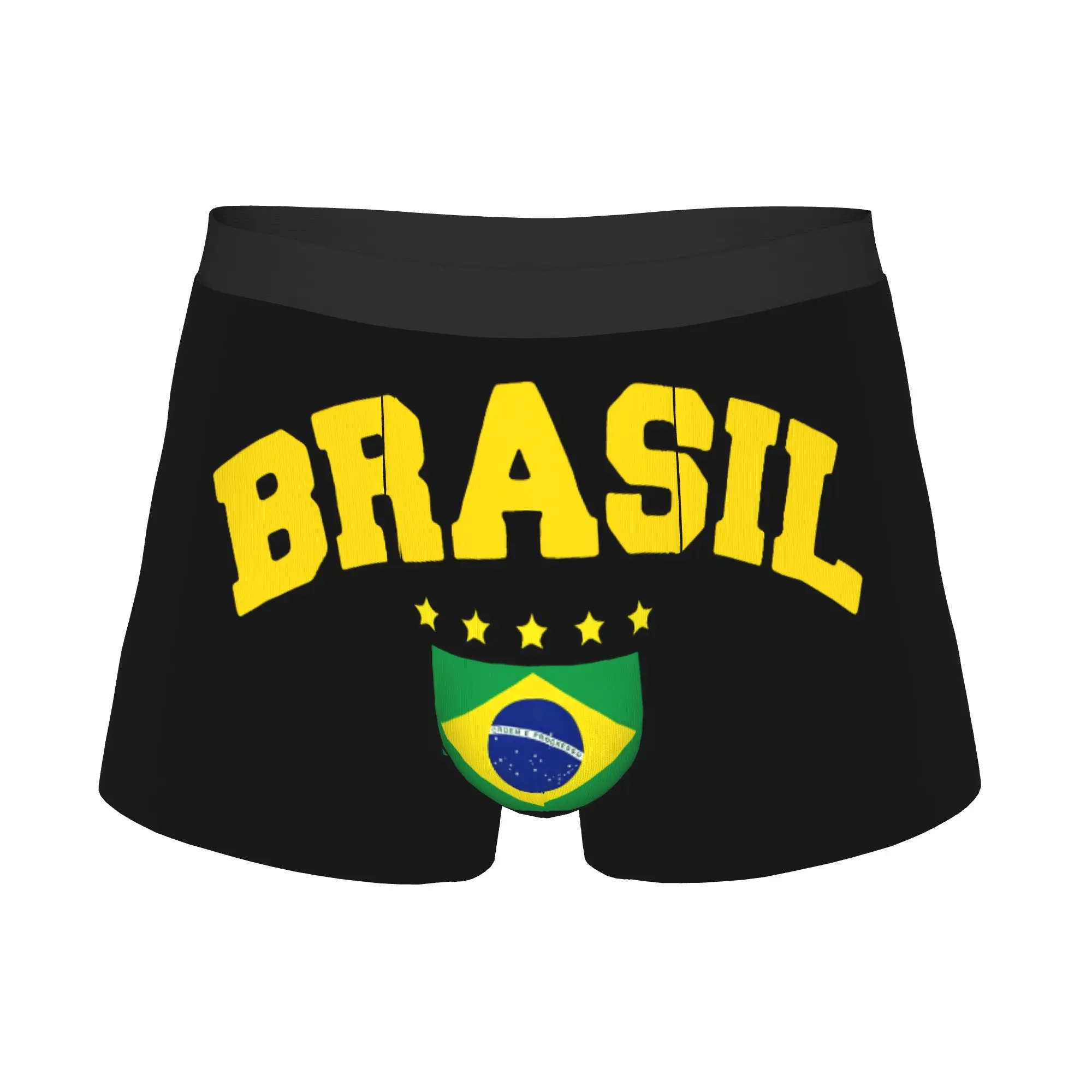 Brazil Flag  Underwear Men Print  Boxer Shorts Panties Briefs Soft Underpants