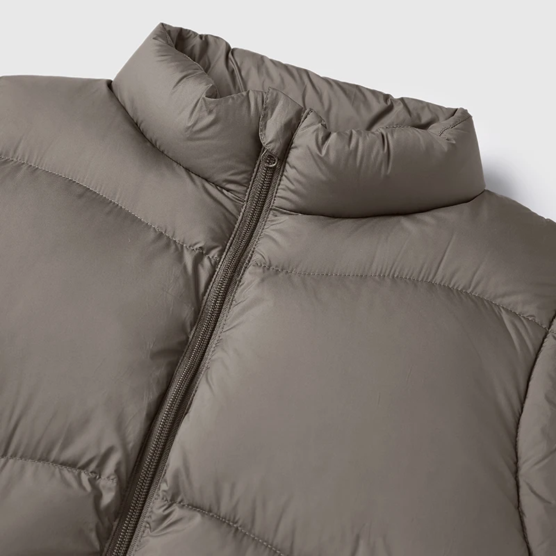 INFLATION Classic Solid Down Vest Unisex Lightweight Portable Puffed 90% White Duck Down Warm Vest Coat for Men