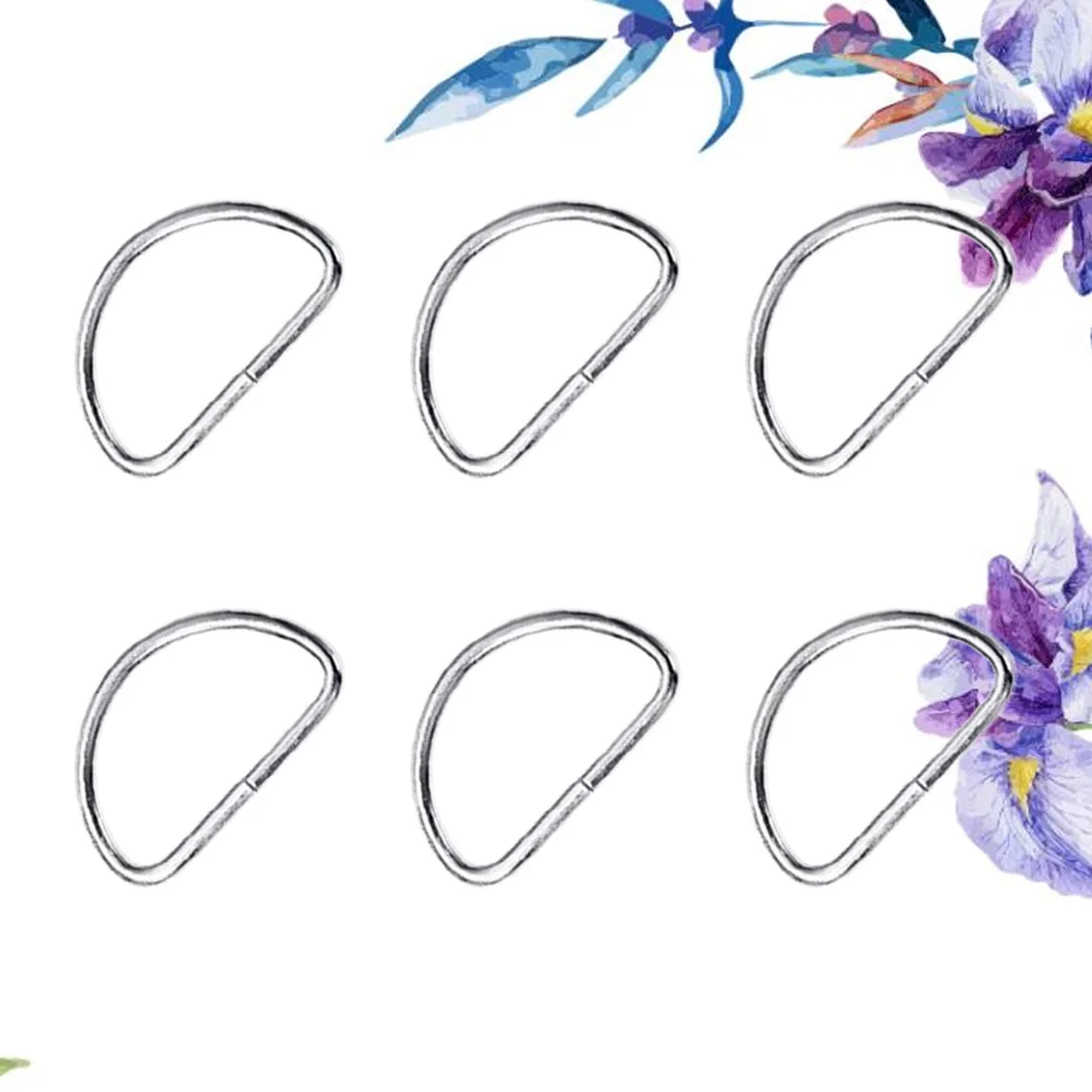 

20Pcs D Buckle Metal Shoulder Strap Accessories Golden for Belts Jeans Skirts Tote Bags Luggage D Ring Bags Ring