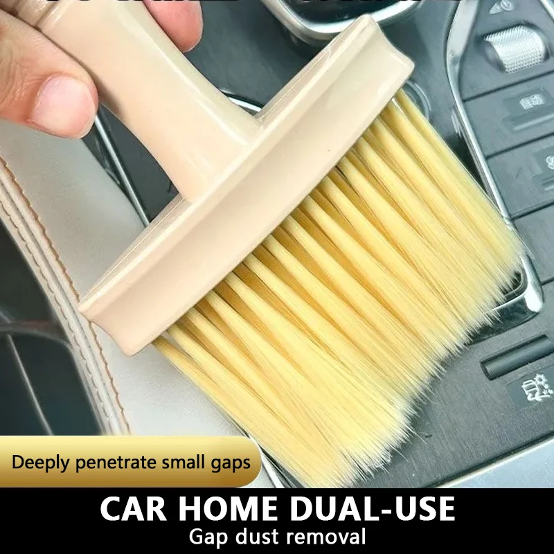 

3PCS Car Air Outlet Dust Removal Brush Car Dust Sweeping Soft Bristle Brush Car Interior Good Items Car Washing Tool
