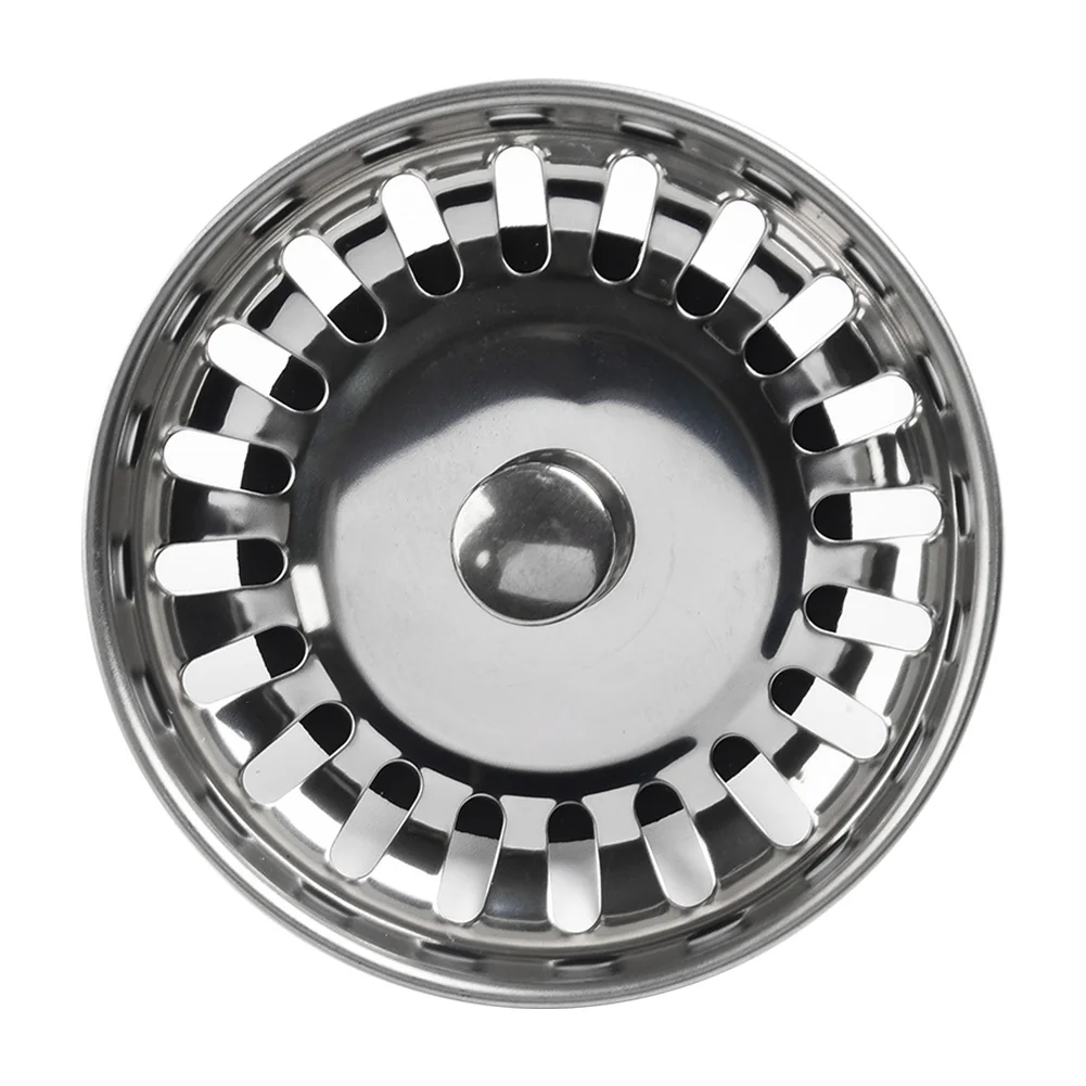 

Kitchen Sink Strainer Bathtub Hair Catcher Stopper Stainless Steel Shower Drain Hole Filter Trap Kitchen Metal Sink Strainer