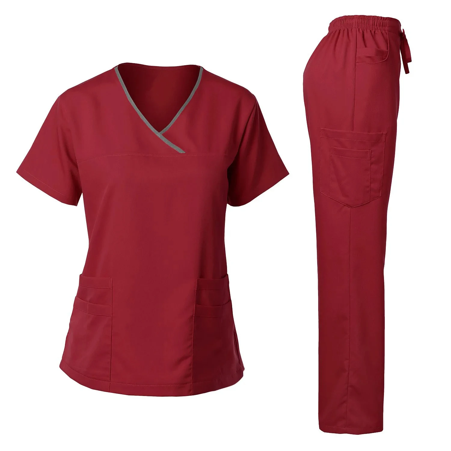 Moda donna medica scrub uniforme ospedale medici vestiti infermieri accessori clinica dentale bellezza Spa Salon set di abbigliamento da lavoro