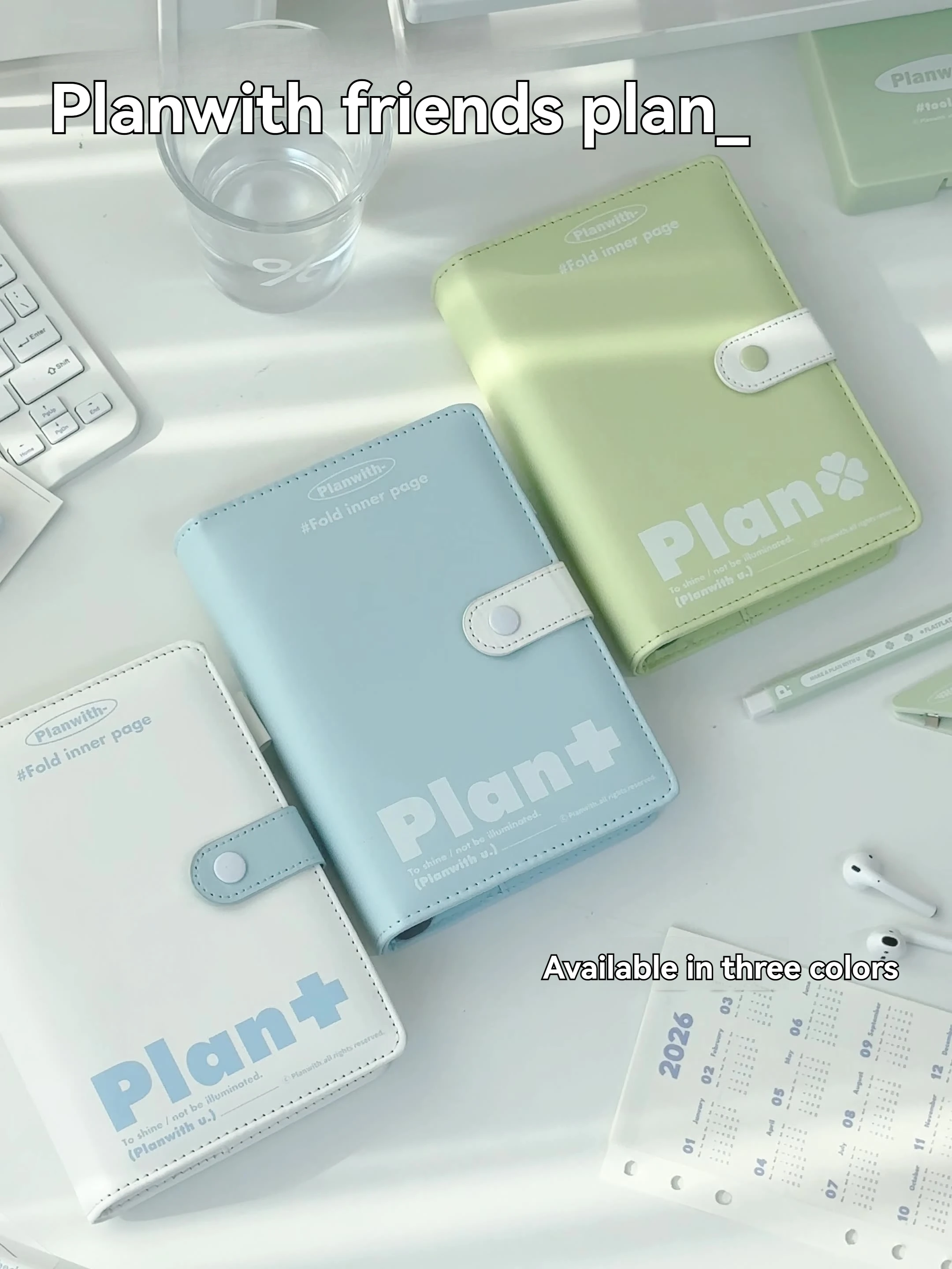 1 قطعة سلسلة دفتر المفكرة 2026 خطة عرض الجهاز كتاب بو الجلود الجدول الزمني كتاب حساب اليد #1