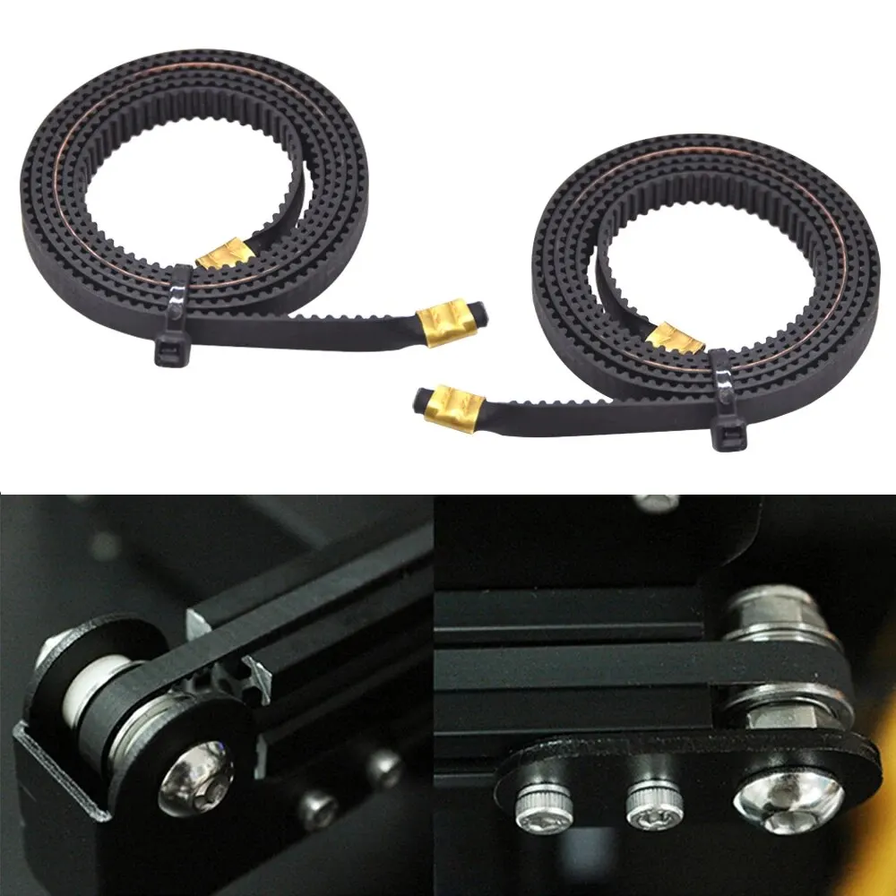 Ender 3 V3 SE,Ender3 V3 KE Synchronous Belt Kit Rubber 3D Printer Parts X Axis Y Axis Timing Belt Open Timing Belt GT2 Width 6mm