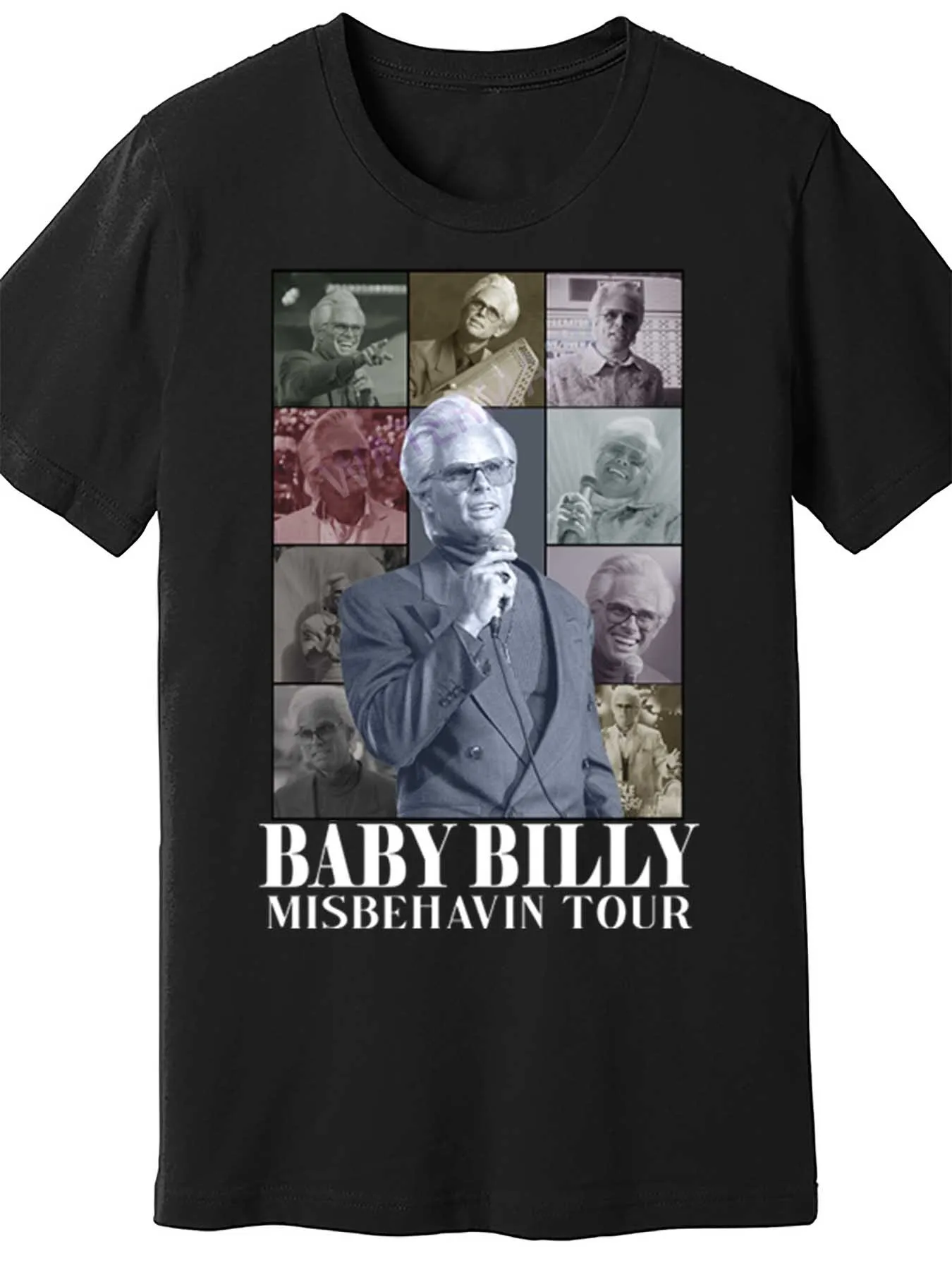 

Uncle Baby Billy Misbehavin TourFreeman MovieBible Bonkers 863891 забавная мужская футболка с коротким рукавом черная PR2